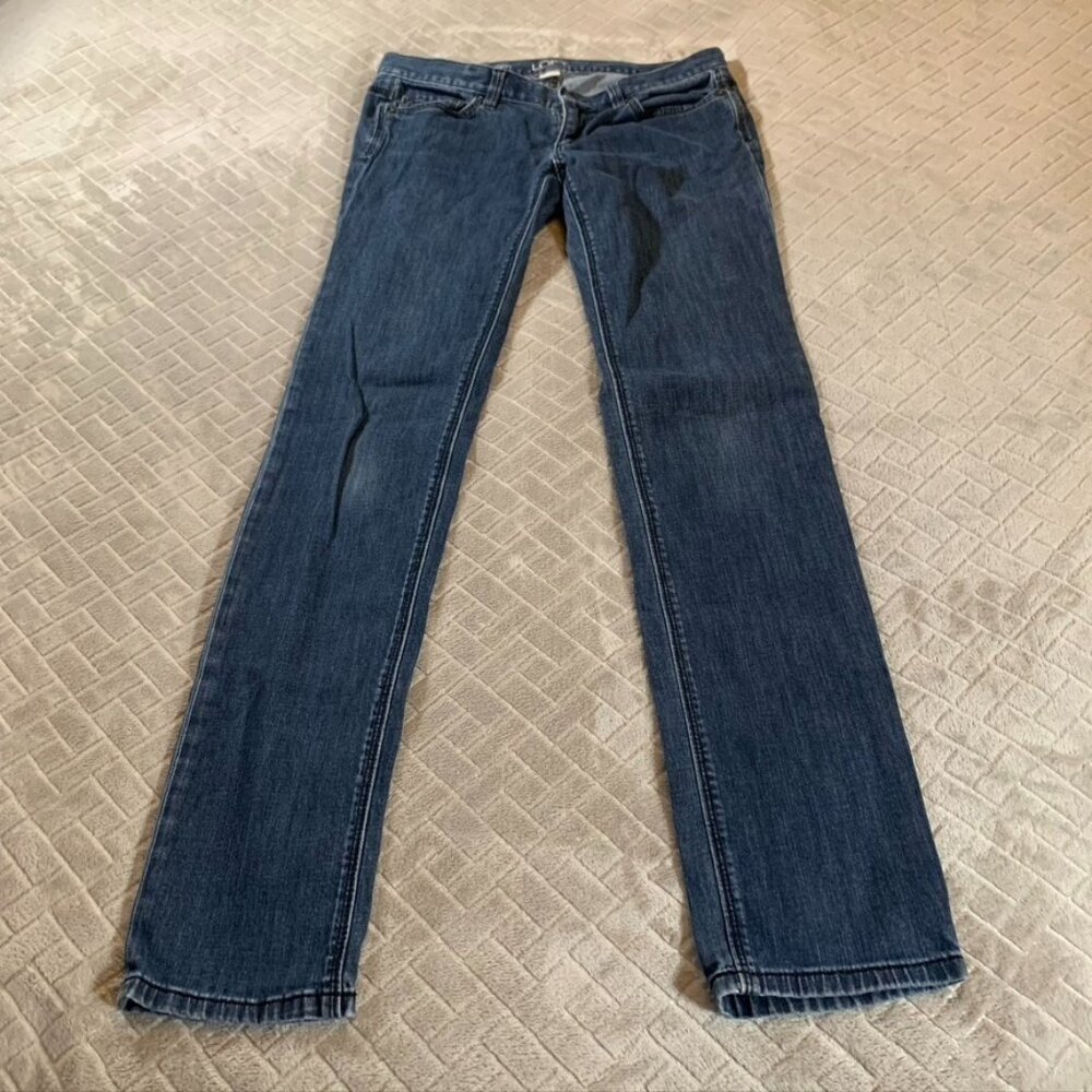 Ann Taylor Loft Womens 4 Denim Jeans Blue Modern Skinny Low Rise Medium Wash